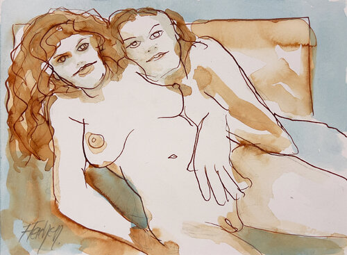 When we watch ourselves in the mirror par Stewart Fletcher, Œuvre sur papier en vente sur Singulart