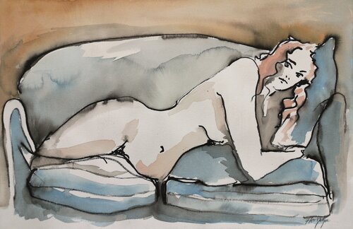 After a nap par Stewart Fletcher, Œuvre sur papier en vente sur Singulart