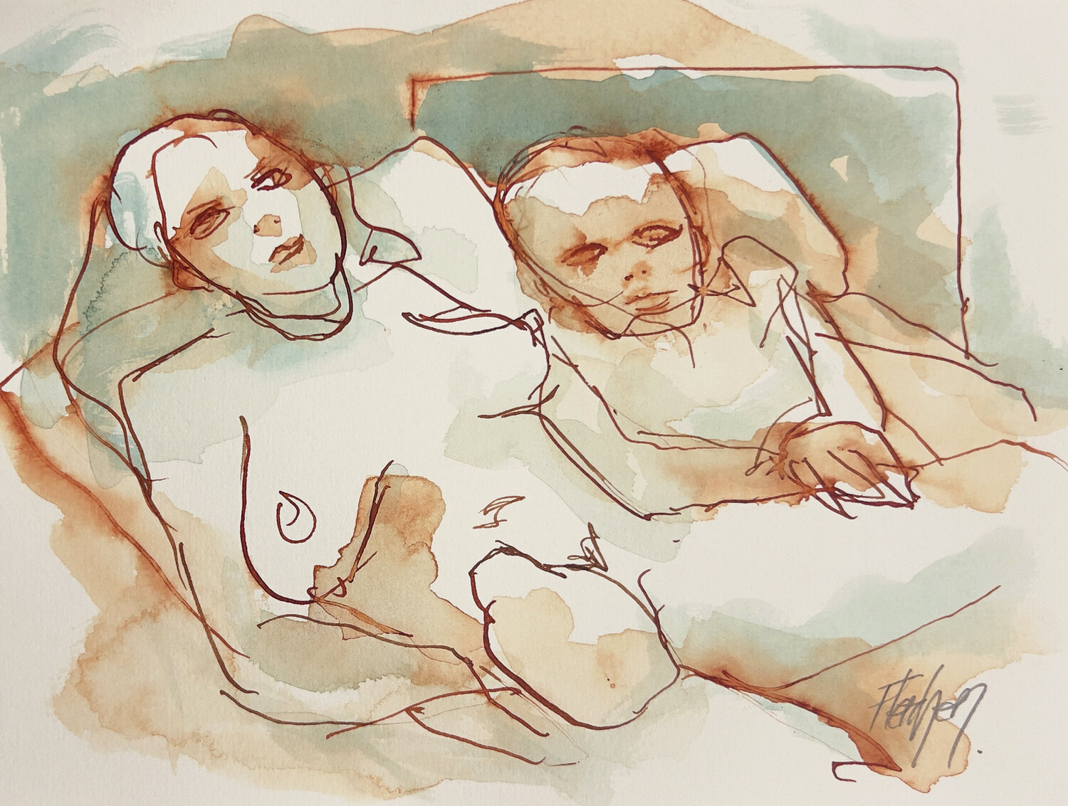 My mother has cancer Stewart Fletcher Werk auf Papier zu verkaufen