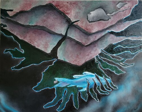 Lurking van Barbara Bugg, Schilderij te koop op Singulart