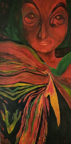 The Hidden Mask van Barbara Bugg, Schilderij te koop op Singulart