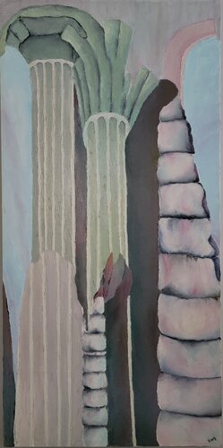 Quirky Verticals de Barbara Bugg, Pintura a la venta en Singulart