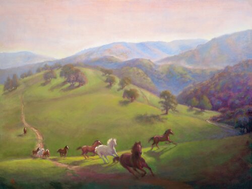 Freedom to Run Limited Edition 30x40 by Peggy Christiansen, 인쇄 for Sale on Singulart