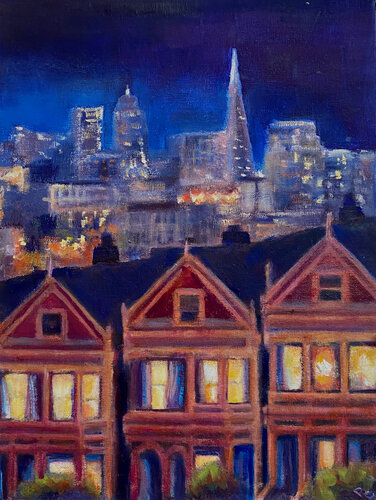 San Francisco Glow von Peggy Christiansen, Malerei kaufen auf Singulart