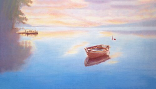 Morning Stillness by Peggy Christiansen, 회화 for Sale on Singulart