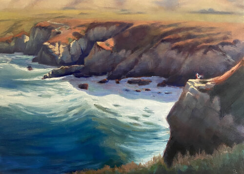 Garrapata First Light by Peggy Christiansen, Painting for Sale on Singulart