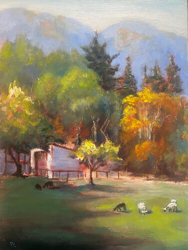 November Light - Hidden Villa von Peggy Christiansen, Malerei kaufen auf Singulart