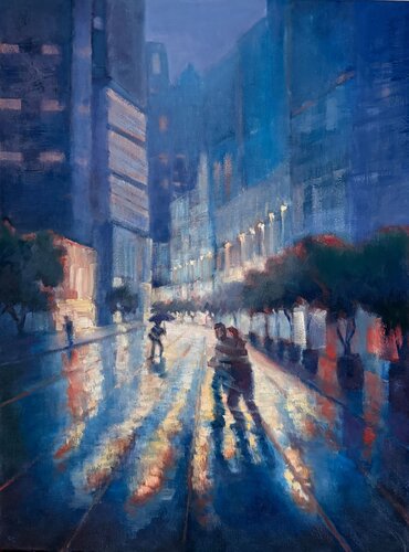 Urban Crossing von Peggy Christiansen, Malerei kaufen auf Singulart