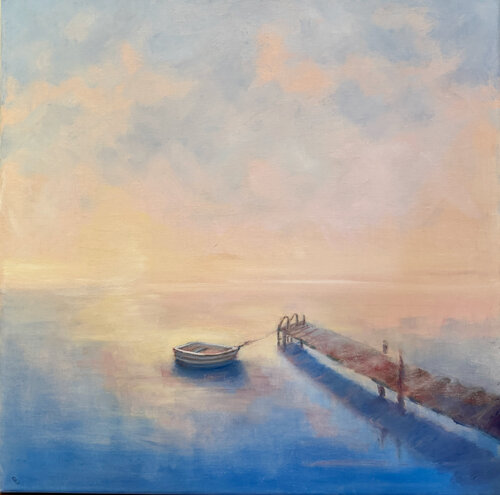 Whispers at Dawn par Peggy Christiansen, Peinture en vente sur Singulart