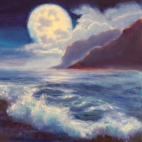 Moonlit Passage by Peggy Christiansen, Painting for Sale on Singulart