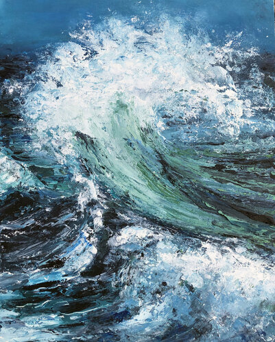Dancing with Waves by Tiffany Blaise, Painting for Sale on Singulart