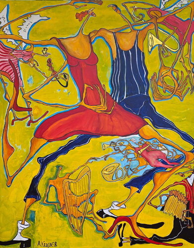 Michelangelo Dance di Ann Krasner, Pittura in vendita su Singulart