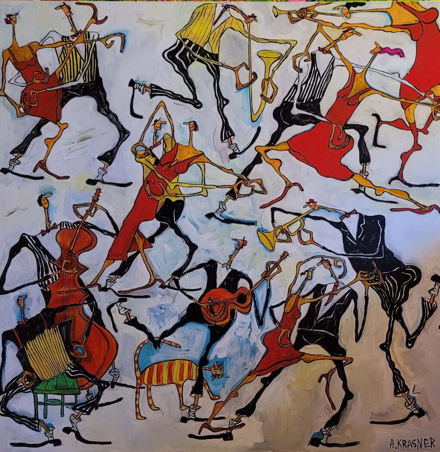 Tango Ann Krasner Original painting for sale
