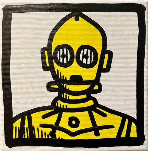 C-3PO par Melkio, Peinture en vente sur Singulart