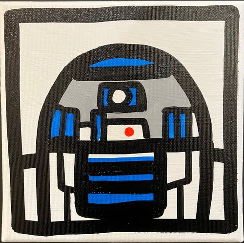 R2D2 by Melkio, Painting for Sale on Singulart