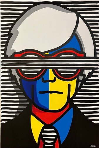 Stripes Andy by Melkio, Painting for Sale on Singulart