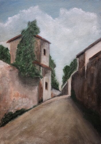 strada di campagna by Guido Caruso, Painting for Sale on Singulart