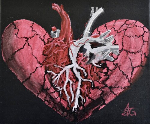 Broken Heart by Andrea Gruber, Painting for Sale on Singulart