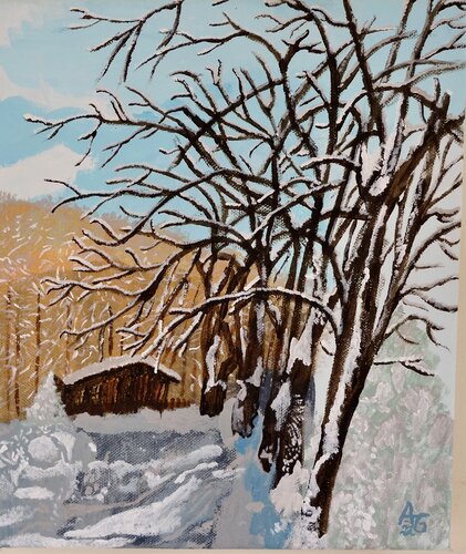 Winter Wonderland van Andrea Gruber, Schilderij te koop op Singulart