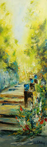 HAUTEURS DE BORMES van Jean-Claude Lannes, Schilderij te koop op Singulart