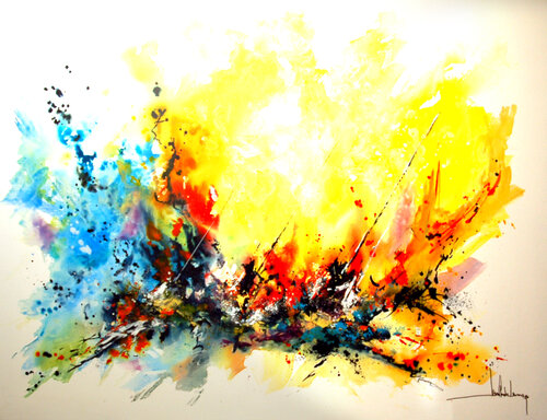 MER DE FEU by Jean-Claude Lannes, 회화 for Sale on Singulart