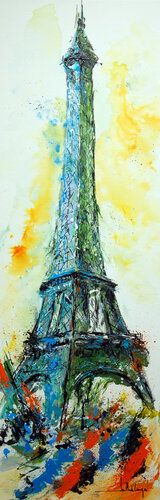 LA DAME DE FER von Jean-Claude Lannes, Malerei kaufen auf Singulart