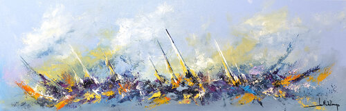 EN COURSE van Jean-Claude Lannes, Schilderij te koop op Singulart