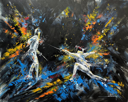TOUCHE di Jean-Claude Lannes, Pittura in vendita su Singulart