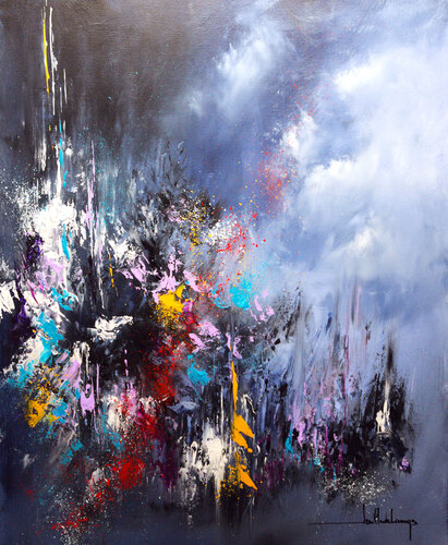 BLACK KARST by Jean-Claude Lannes, 회화 for Sale on Singulart