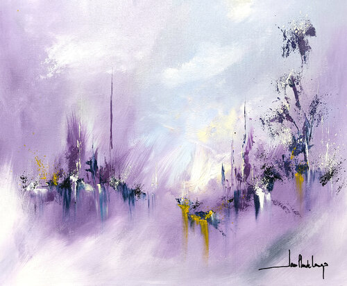 SYMPHONIE DE MAUVES by Jean-Claude Lannes, 회화 for Sale on Singulart