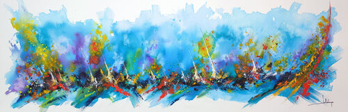 VOILES ENDIABLEES by Jean-Claude Lannes, 회화 for Sale on Singulart