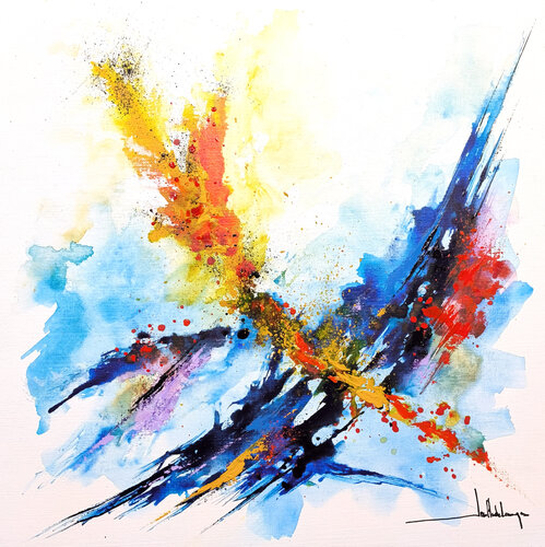 LE FEU AUX POUDRES by Jean-Claude Lannes, 회화 for Sale on Singulart