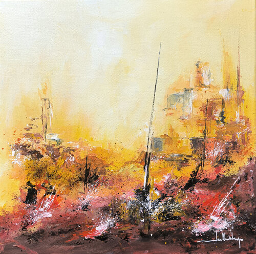 OCRE PORT by Jean-Claude Lannes, 회화 for Sale on Singulart
