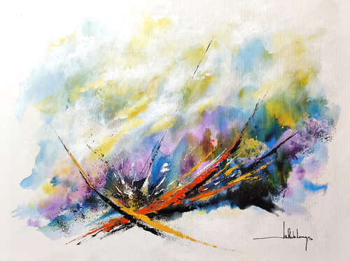 LA CROISEE by Jean-Claude Lannes, 회화 for Sale on Singulart