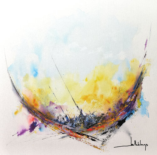 DROIT CHEMIN van Jean-Claude Lannes, Schilderij te koop op Singulart