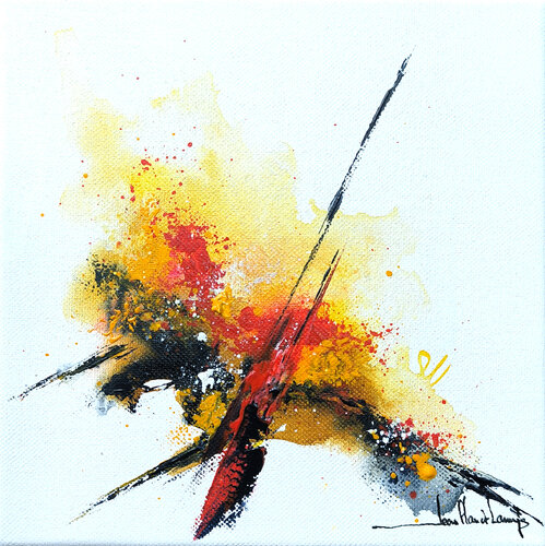 CARRE 20-25 N°4 van Jean-Claude Lannes, Schilderij te koop op Singulart