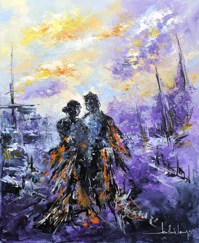 SILHOUETTES D'UNE VIE by Jean-Claude Lannes, Painting for Sale on Singulart