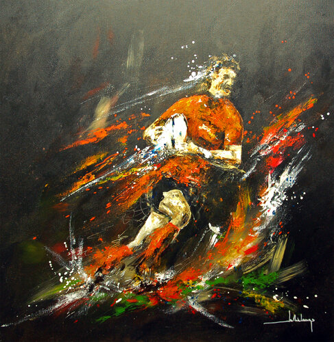 AU BOUT ! van Jean-Claude Lannes, Schilderij te koop op Singulart