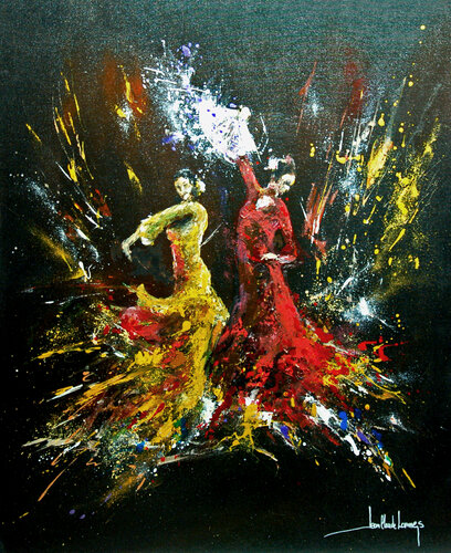 FLAMENCO de Jean-Claude Lannes, Pintura a la venta en Singulart