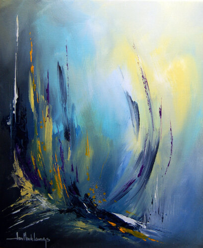DANS LA VAGUE di Jean-Claude Lannes, Pittura in vendita su Singulart