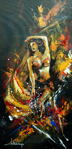 DANSE D'ORIENT di Jean-Claude Lannes, Pittura in vendita su Singulart