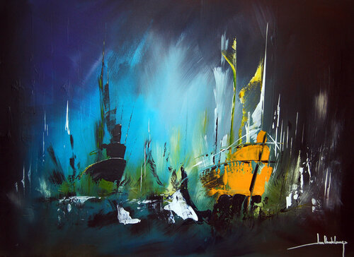 DE RETOUR by Jean-Claude Lannes, 회화 for Sale on Singulart