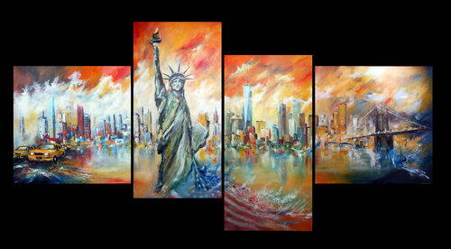 NEW-YORK FEELING van Jean-Claude Lannes, Schilderij te koop op Singulart