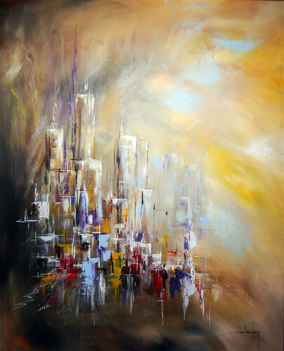 CIUDAD di Jean-Claude Lannes, Pittura in vendita su Singulart