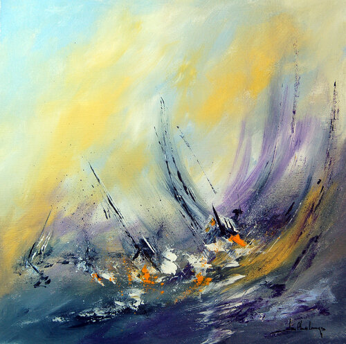 HURRICANE ( Tempête ) di Jean-Claude Lannes, Pittura in vendita su Singulart