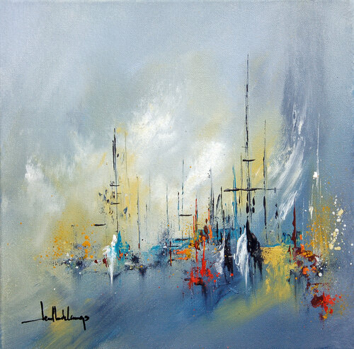 LA FLOTTE van Jean-Claude Lannes, Schilderij te koop op Singulart