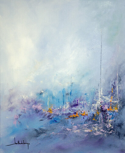 BLUE LAGGON by Jean-Claude Lannes, 회화 for Sale on Singulart