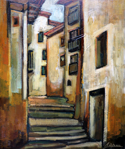Kalea by Mañoli Zapirain, Painting for Sale on Singulart