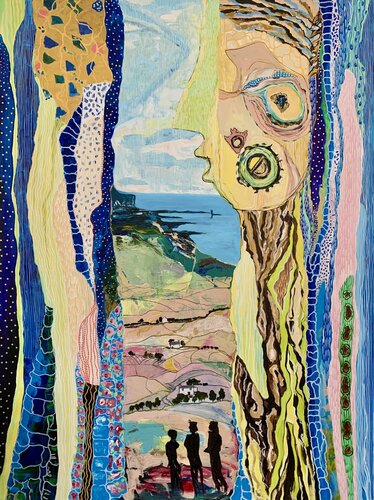 The Border Exists Only in Your Mind van Fatima Erkenova, Schilderij te koop op Singulart