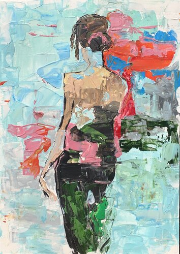 Memory of departure by Fatima Erkenova, Painting for Sale on Singulart